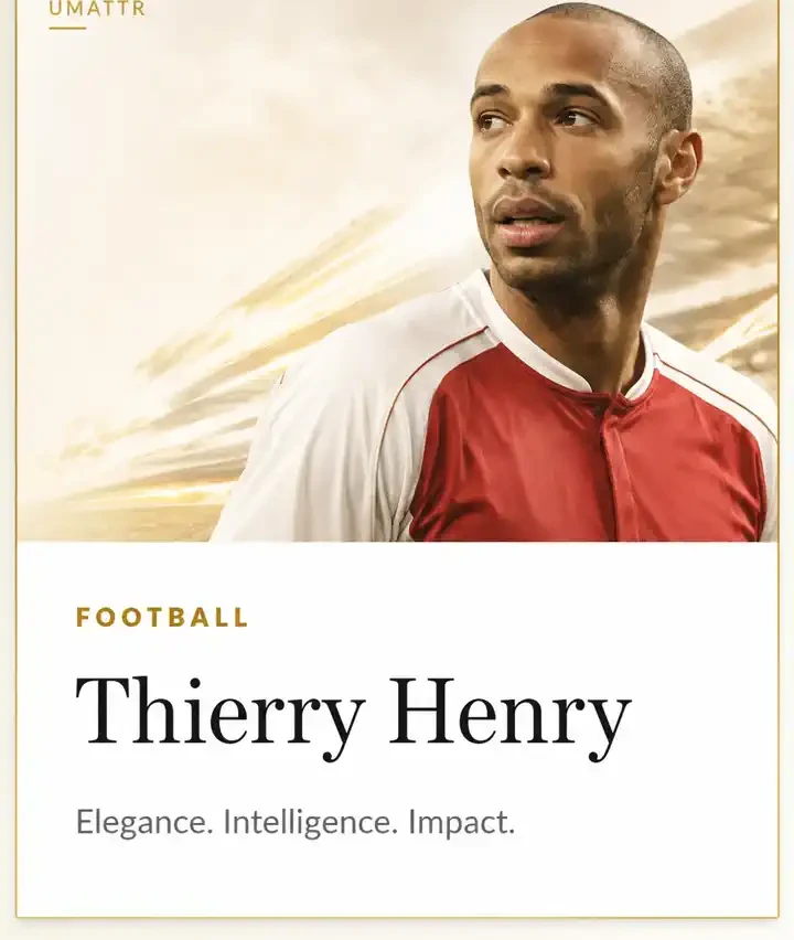 Thierry Henry athlete spotlight portrait