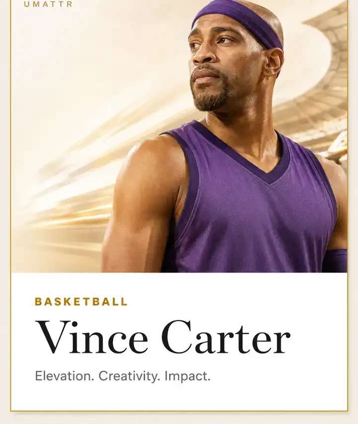 Vince Carter athlete spotlight portrait