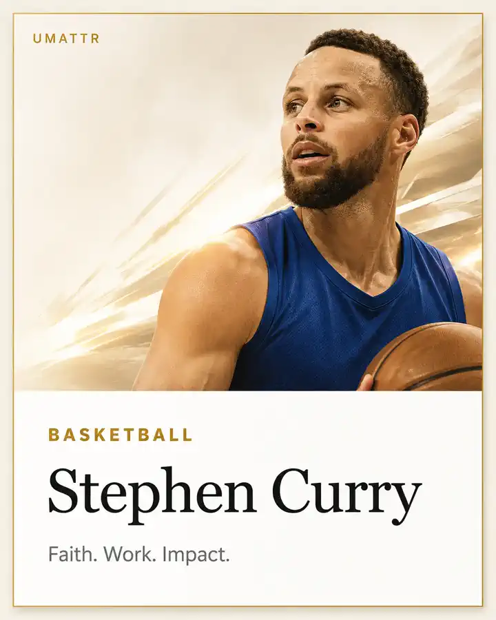 Stephen Curry athlete spotlight portrait