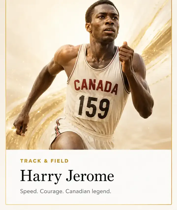 Harry Jerome athlete spotlight portrait