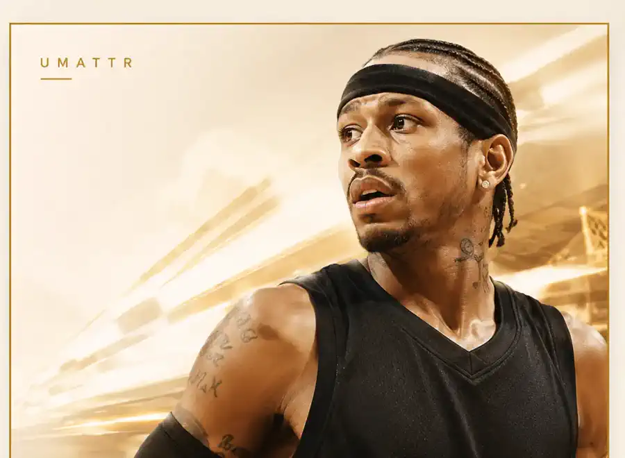 Allen Iverson spotlight artwork