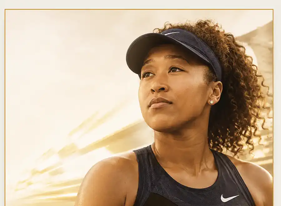 Naomi Osaka spotlight artwork