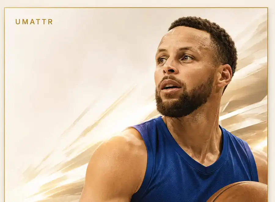 Stephen Curry spotlight artwork