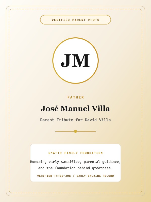 José Manuel Villa public family image