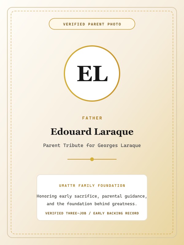 Edouard Laraque public family image