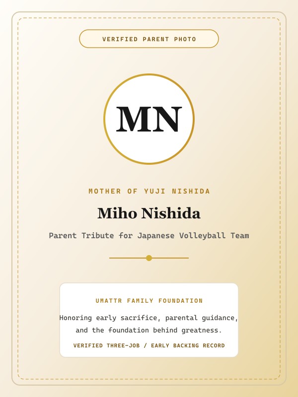Miho Nishida public family image