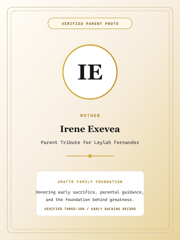Irene Exevea public family image
