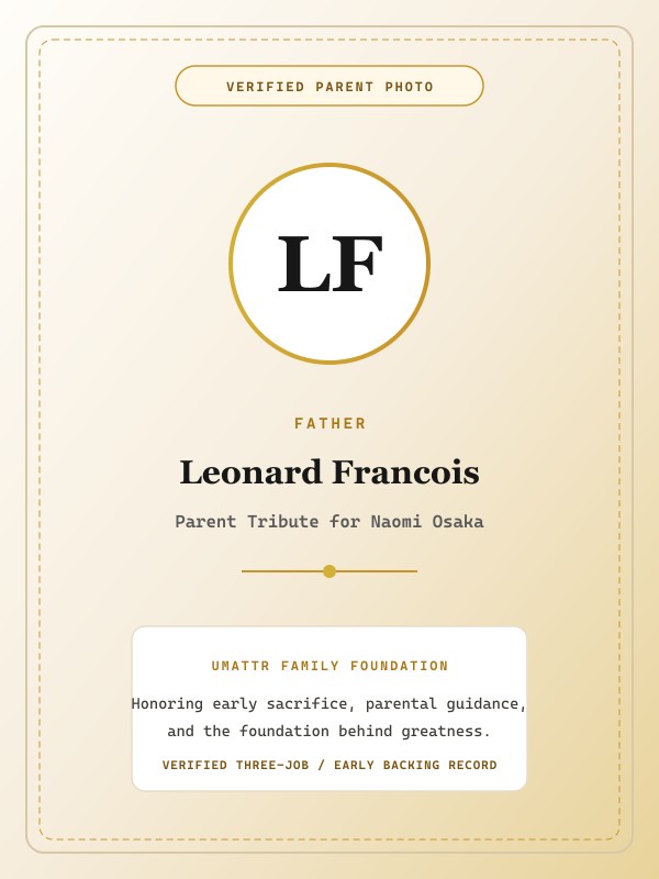 Leonard Francois public family image