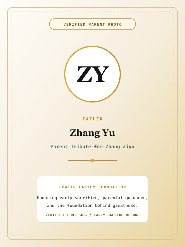 Zhang Yu public family image