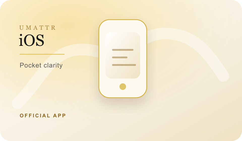 iOS UMATTR Official App concept