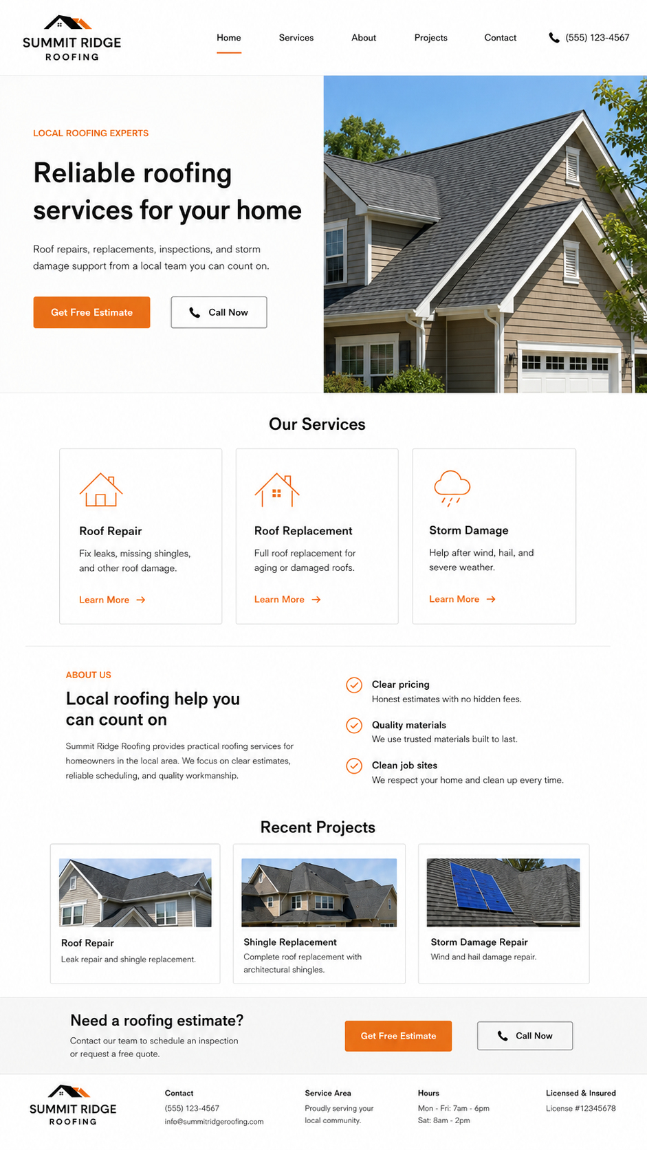 Before website rebuild